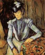 Paul Cezanne Ld Dame en bleu oil painting artist